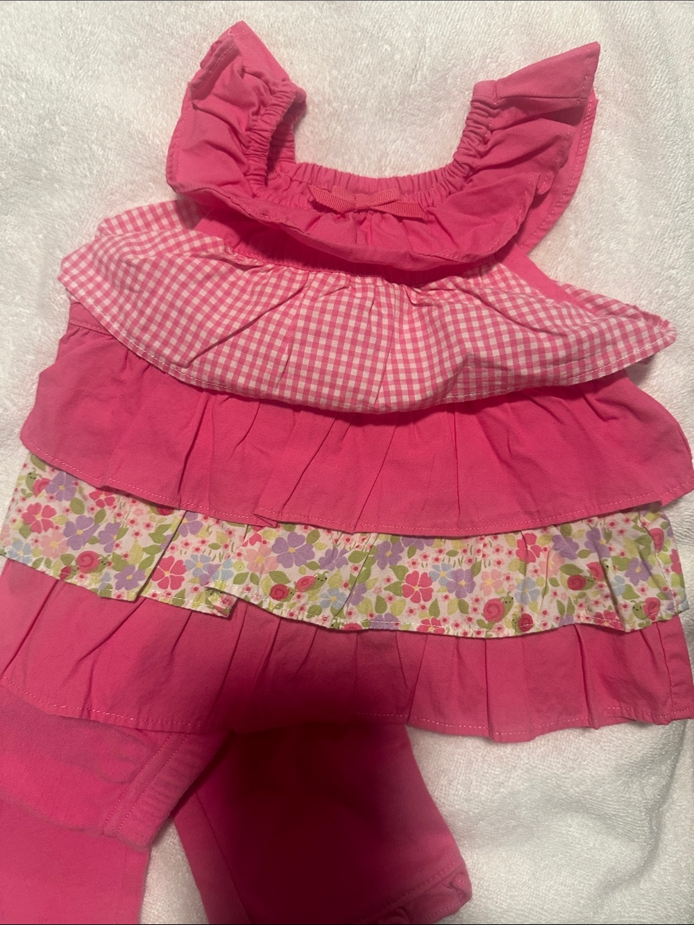 Gymboree Pink Ruffle Tank & Pants Matching Set - Picture 4 of 4